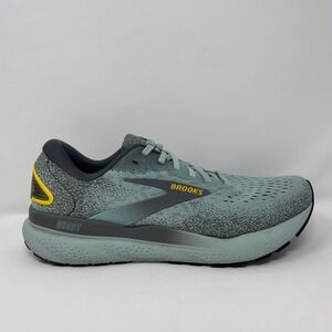 Brooks Ghost 16 Shoes Men's Size 9 Medium D Cloud Grey Gold Athletic Sneakers
